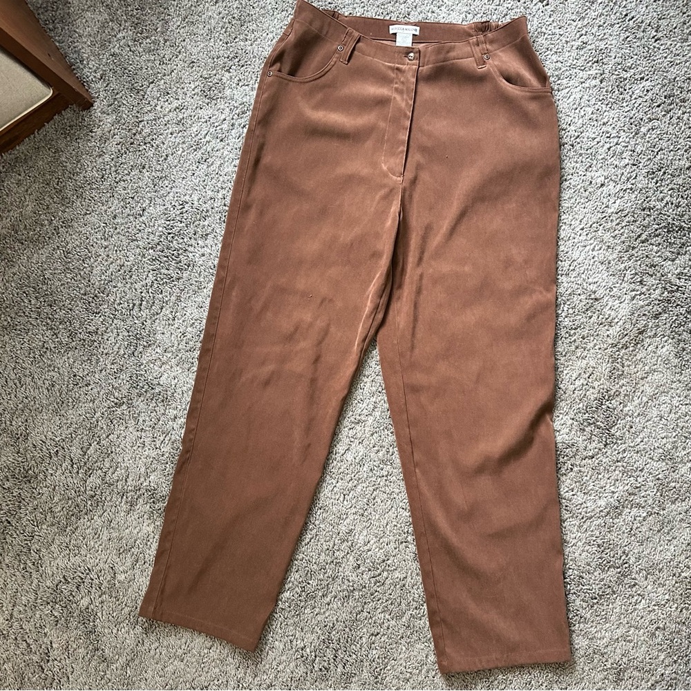 Rebecca Malone Retro Light Brown Pants - L